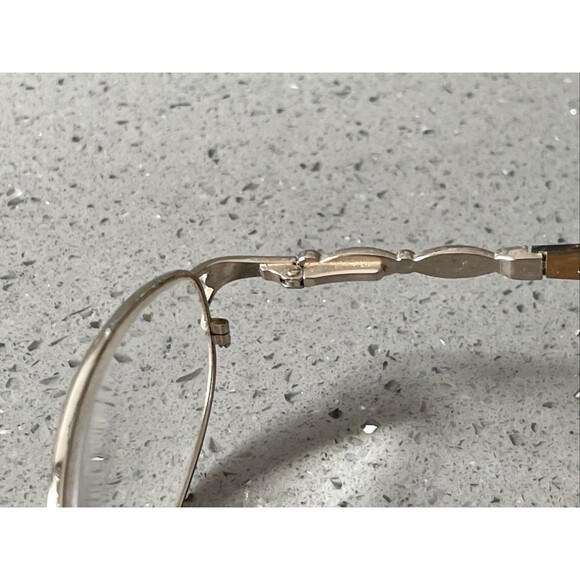 Joan Collins 9731 Gold Brown Eyeglasses FRAMES ONLY 52-16-135 oval full rim - Picture 8 of 16